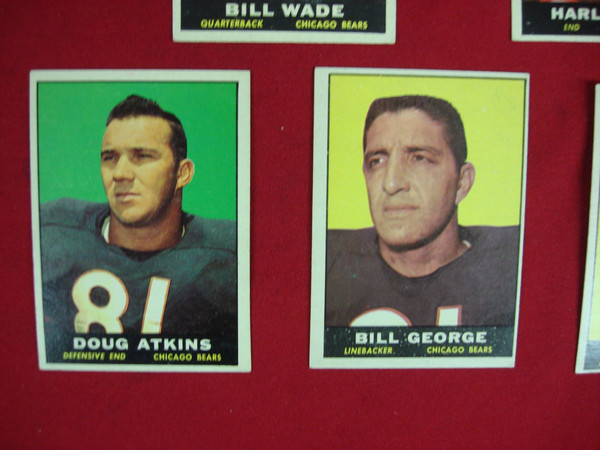 Vintage 1961 Topps Football Card Lot of 5 - Graded, Extra Sharp Condition