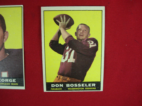 Vintage 1961 Topps Football Card Lot of 5 - Graded, Extra Sharp Condition