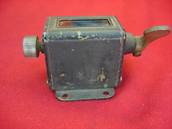 Vintage Mechanical Counter - 5 Digit Brass, Functional, Manual Operation