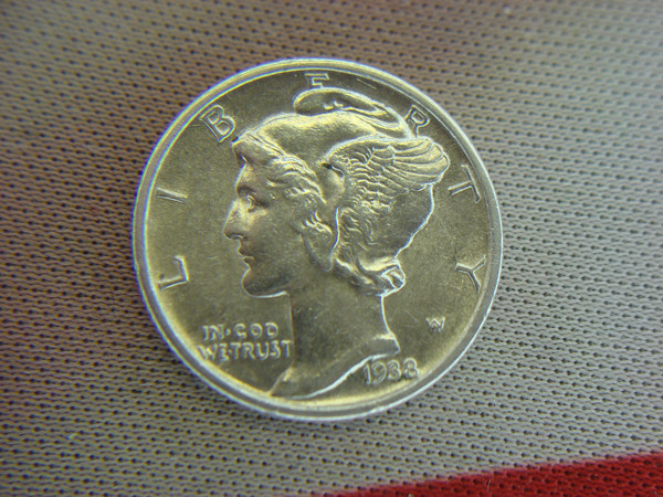 1936-1939 Mercury Dimes Set (4 Coins) - High Grade Circulated US Coins - Liberty Head Design