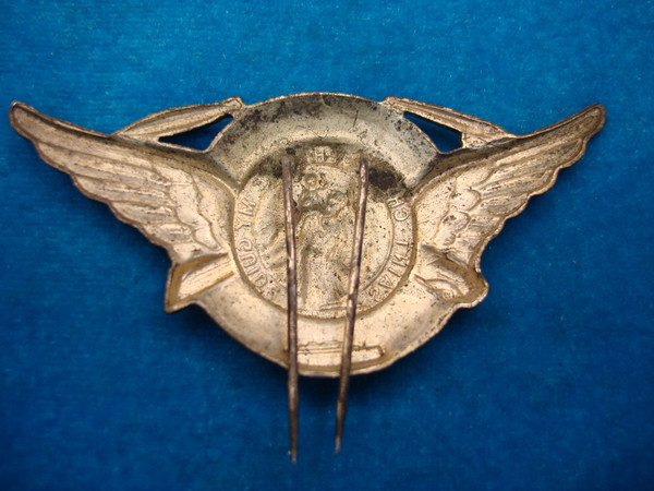 Vintage WWII St. Christopher Badge: Car, Train, Blimp, Ship & Plane Icons - Hat/Visor