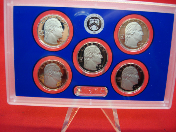 2024 U.S. 10 PC Clad Proof Set - Complete with American Women Quarters & Box
