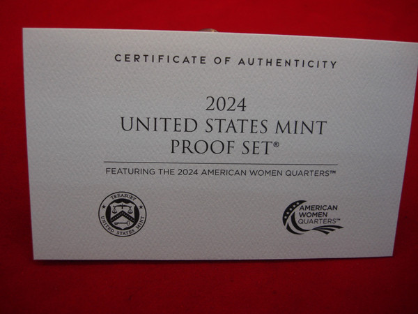 2024 U.S. 10 PC Clad Proof Set - Complete with American Women Quarters & Box