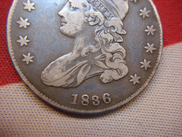 1836 Lettered Edge Bust Half Dollar - High Grade Coin -  Nice Details & Surfaces
