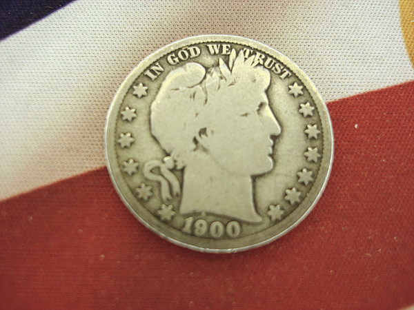1900-S Barber Half Dollar - Natural Surfaces, Nice Detail (Good Condition)