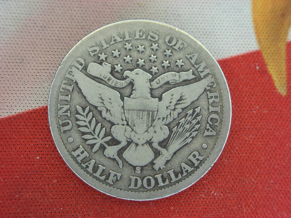 1900-S Barber Half Dollar - Natural Surfaces, Nice Detail (Good Condition)
