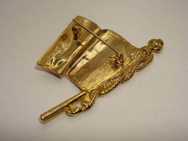 Vintage Monet 2001 American Flag Brooch - 'United We Stand' - 9/11 Memorial Jewelry