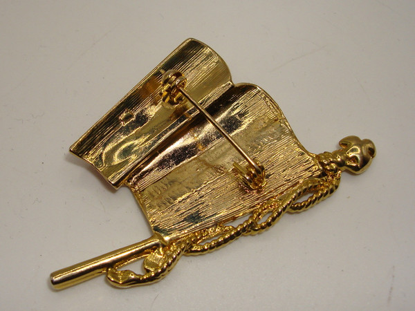 Vintage Monet 2001 American Flag Brooch - 'United We Stand' - 9/11 Memorial Jewelry