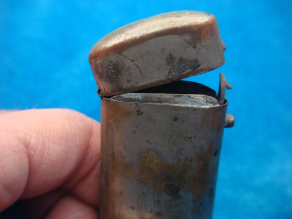 Antique Copper Match Safe with Hunting Dog Design - Vintage Restoration Project