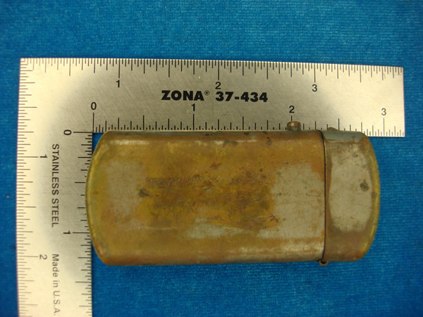 Antique Copper Match Safe with Hunting Dog Design - Vintage Restoration Project