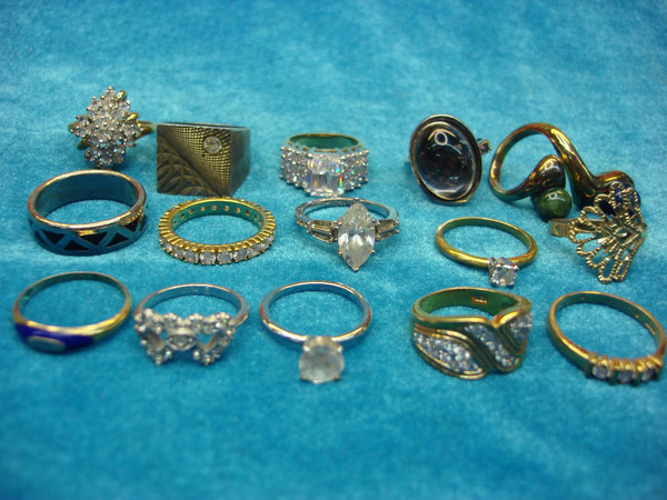 Vintage to Modern Fashion Ring Lot - 15 Unique & Stylish Statement Pieces - Under $3 Each