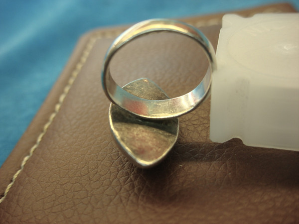 Stunning Sterling Silver Larimar Ring - Size 7 1/2