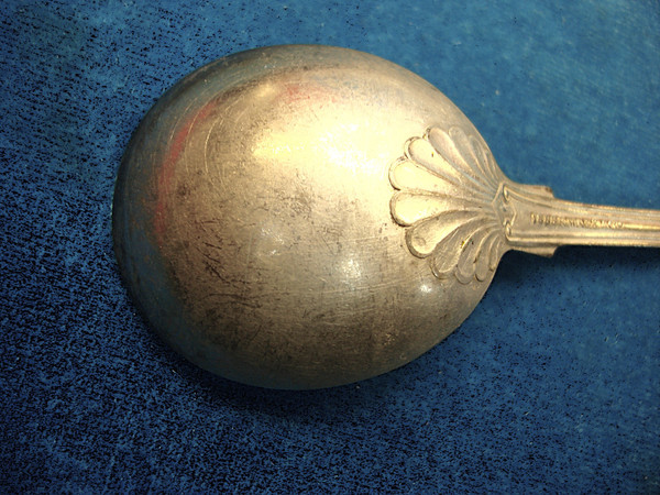 Vintage 1855 R Wallace Kings Pattern Silverplate Soup Spoons (Set of 6) - 5 5/8