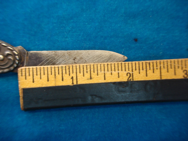 Vintage Good Roads Machinery Co. Pocket Knife - Silver Plate, Two Blades