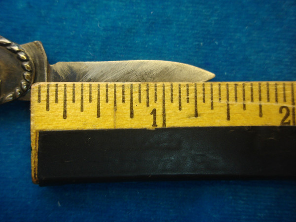 Vintage Good Roads Machinery Co. Pocket Knife - Silver Plate, Two Blades