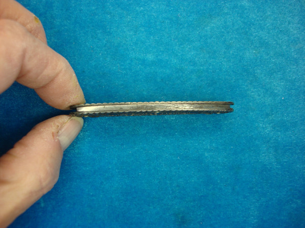 Vintage Good Roads Machinery Co. Pocket Knife - Silver Plate, Two Blades