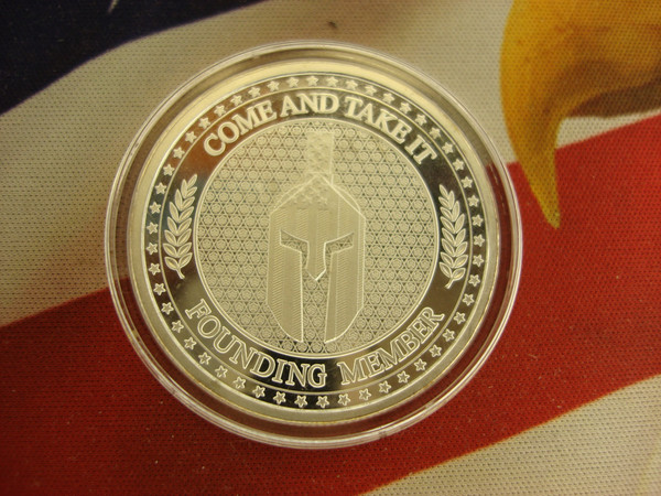 Infowars Founding Member 1 oz .999 Fine Silver Round - Come & Take It Design