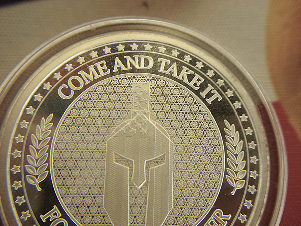 Infowars Founding Member 1 oz .999 Fine Silver Round - Come & Take It Design