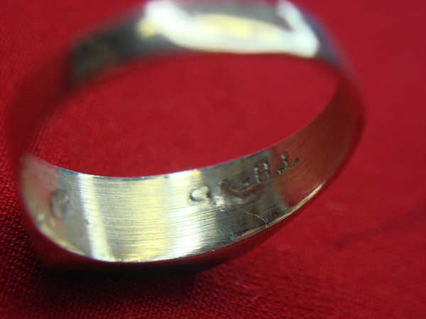 Vintage Mexican Sterling Silver Ring with Malachite & Lapis - Size 6