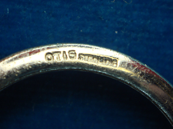 Otis Sterling Silver Circle Pin with Sparkling Diamond Simulants - 1 1/4 Inch