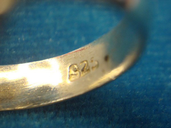 Sterling Silver Moonstone Ring - Size 8, Pre-Owned - Elegant & Sparkling