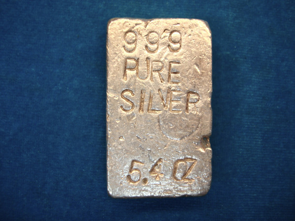 Vintage .999 Fine Silver Bar - 5.40 Avoirdupois Oz | Poured & Verified