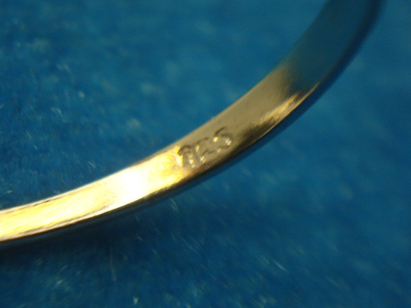 Sterling Silver Ring w/ Clear & Emerald Green Stones - Size 7 1/4