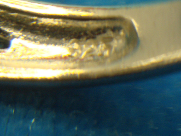 Vintage Sterling Silver Filigree Ring with Accent Diamonds (Size 9)