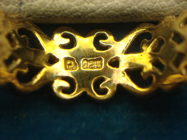 Elegant Filigree Sterling Silver & Gold Vermeil Ring - Size 7.75