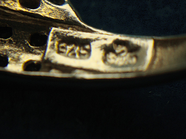 Elegant Sterling Silver Ring with Purple & Clear Stones - Size 7