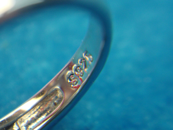 Sterling Silver Heart Ring with Large Simulated Diamond - Size 6.5
