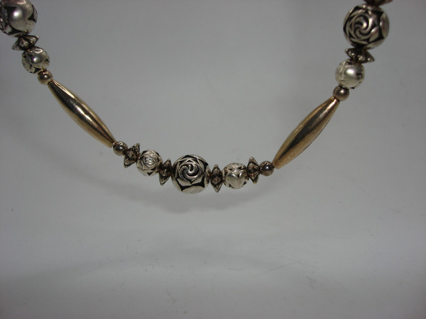 Vintage Navajo Silver Necklace & Earrings Set - Southwestern Jewelry, 9.5g Sterling