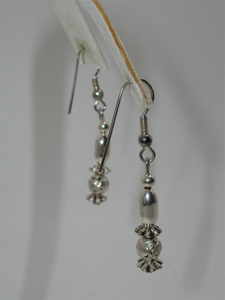 Vintage Navajo Silver Necklace & Earrings Set - Southwestern Jewelry, 9.5g Sterling