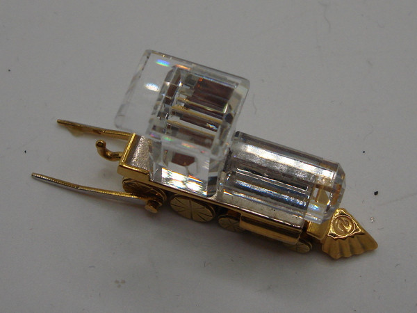 Vintage 1980s Swarovski Crystal Train - Limited Edition, Gold Plated, Rare Collectible