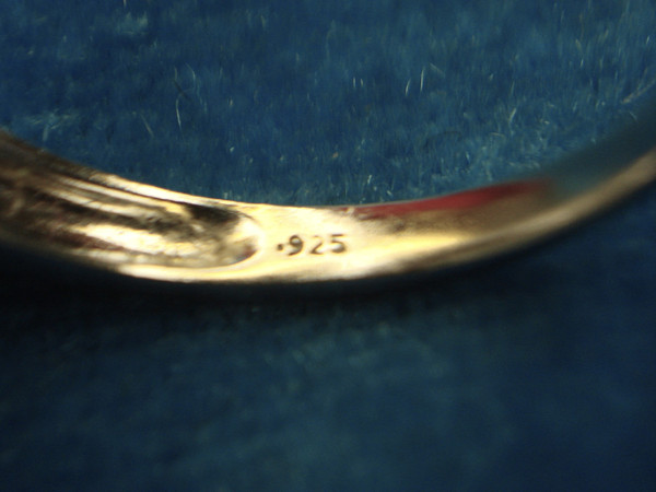 Sterling Silver Diamond Ring (Size 7) - Pre-Owned, Excellent Condition