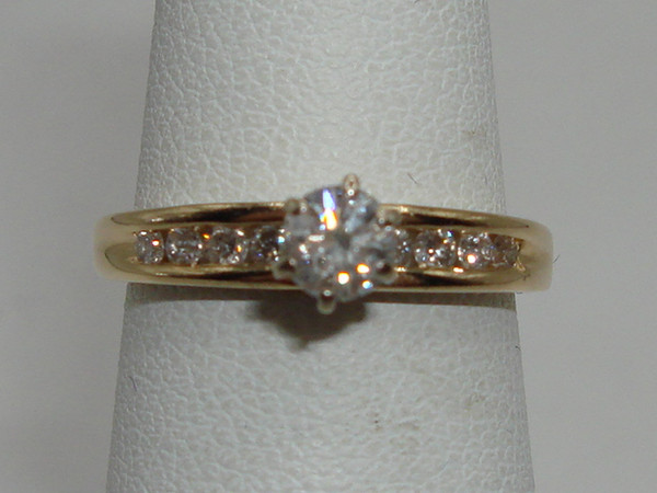 14K Gold 30pt Diamond Engagement Ring - Size 4.5 - SI2 Clarity, G/H Color
