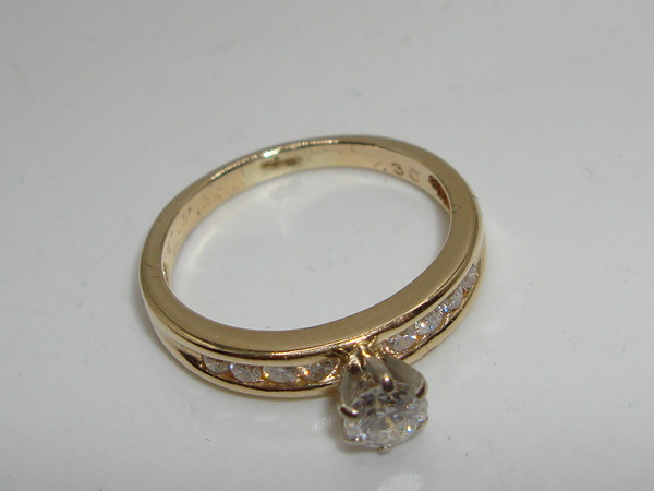 14K Gold 30pt Diamond Engagement Ring - Size 4.5 - SI2 Clarity, G/H Color