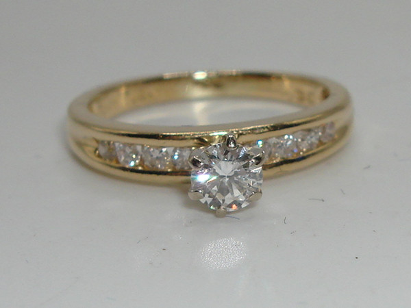 14K Gold 30pt Diamond Engagement Ring - Size 4.5 - SI2 Clarity, G/H Color