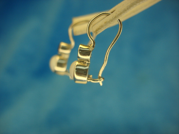 Sterling Silver Amethyst & Pearl Earrings (7/8