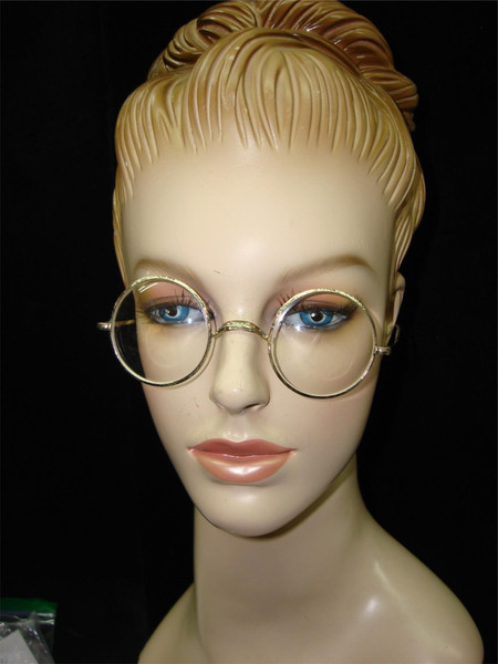 Antique Victorian 1/10 12K White Gold Filled Eyeglasses - Floral & Sunrise Design, Excellent Condition