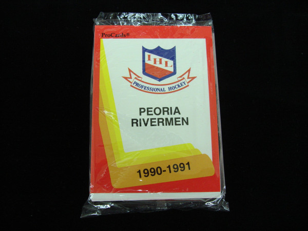 1990-91 Peoria Rivermen (IHL) ProCards Factory Sealed Team Set - Complete Player Roster