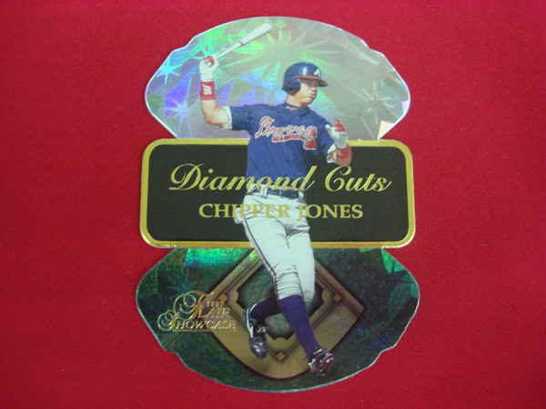 1997 Flair Showcase Chipper Jones Diamond Cuts #9 Baseball Card - Gem Mint Condition