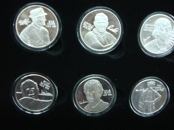 PGA Tour Partners World Golf Hall of Fame Silver Coin Collection (24 Coins, .999 Fine Silver)