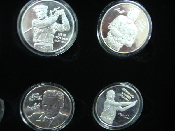 PGA Tour Partners World Golf Hall of Fame Silver Coin Collection (24 Coins, .999 Fine Silver)