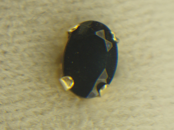 14K Yellow Gold Blue Sapphire Stud Earrings (1ctw) - Pre-Owned