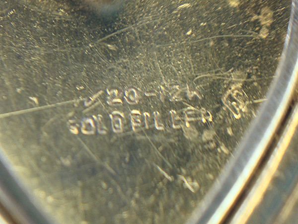 Vintage Gold Filled Locket - 12K GF Extra Fancy Design,  Secure Snap Closure