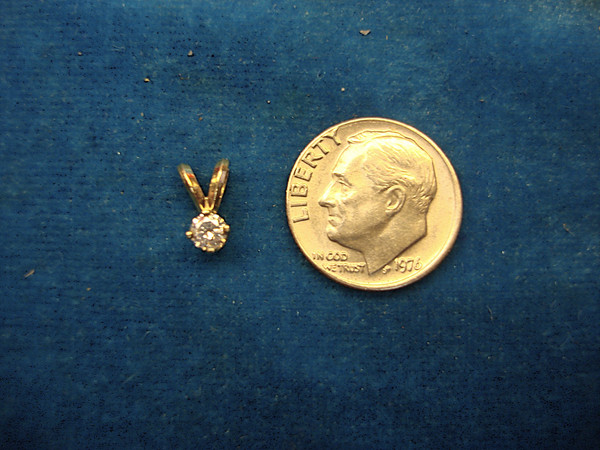 14K Yellow Gold Diamond Pendant - Tiny Sparkle, Big Impact