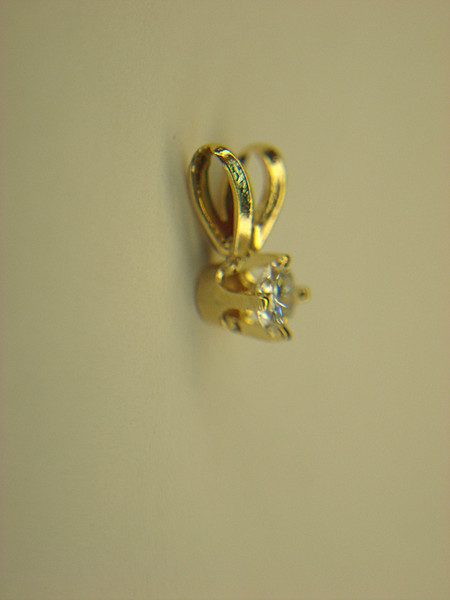 14K Yellow Gold Diamond Pendant - Tiny Sparkle, Big Impact