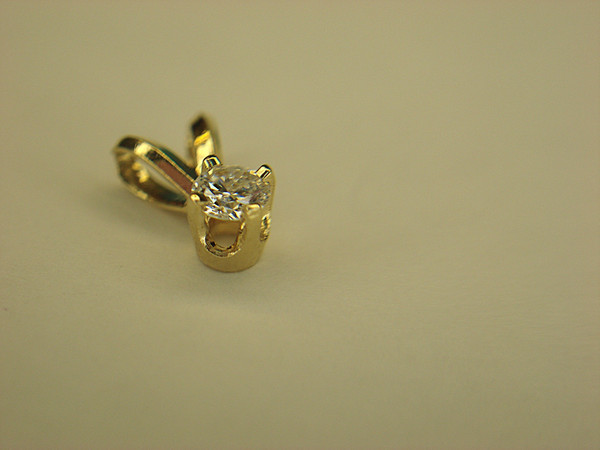 14K Yellow Gold Diamond Pendant - Tiny Sparkle, Big Impact