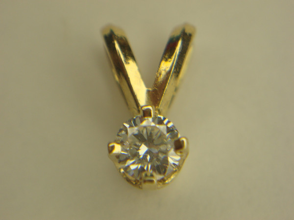 14K Yellow Gold Diamond Pendant - Tiny Sparkle, Big Impact